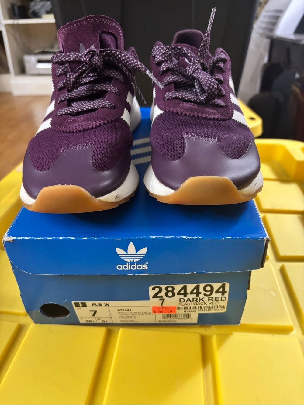 🥳HOST PICK🥳 Adidas originals flashback wmns purple Sneakers Size 7 - Picture 3 of 10